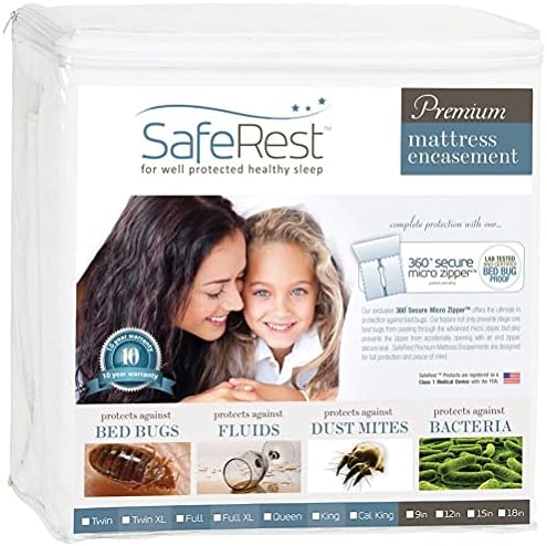 SafeRest Zippered Mattress Protector Twin XL