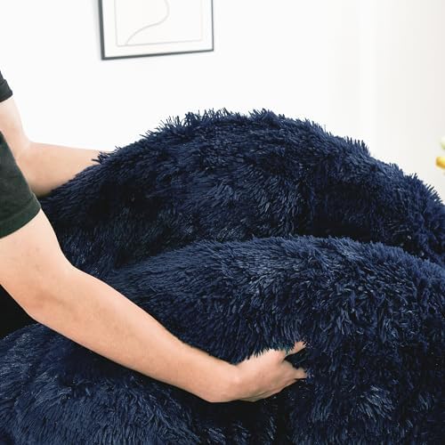Annadaif Fluffy Duvet Cover Set King Size