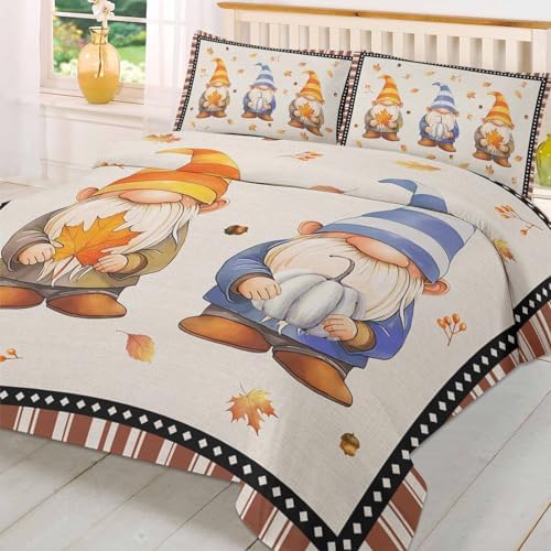 LooPoP Fall Duvet Cover Set California King 3 PCS