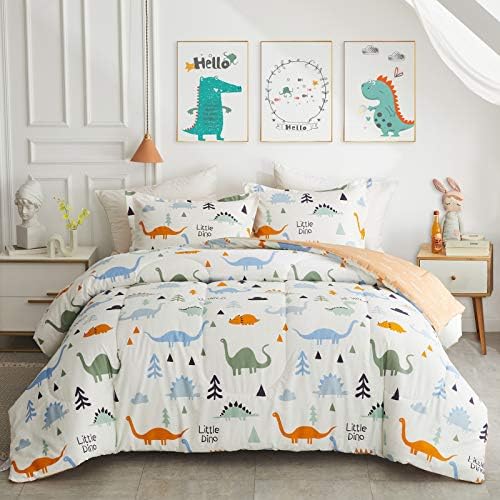Joyreap 3pcs Cotton Comforter Set Dinosaur Kids