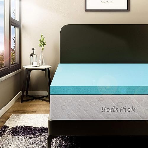 BedsPick 3 Inch Twin XL Memory Foam Mattress Topper