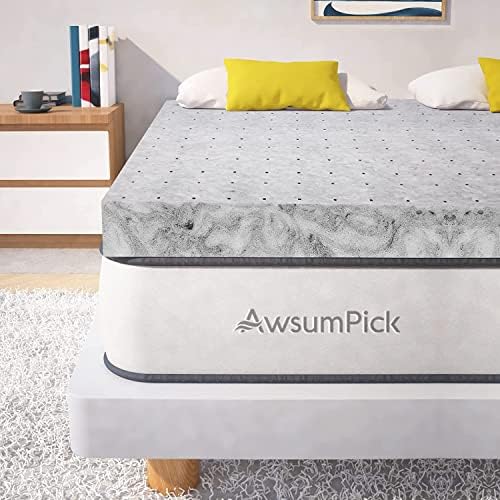 AwsumPick 3 Inch Twin XL Memory Foam Mattress Topper