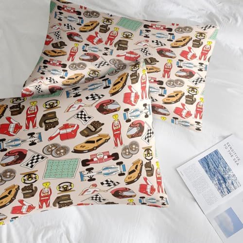 Pamnest Racing Car Comforter Set 7 Pcs Full Size