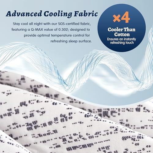 Subrtex 4 Inch Cooling Mattress Topper King Size