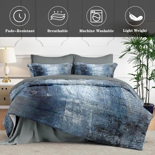 7 Pcs Queen Comforter Set with 2 Pillowcases and 2 Shams