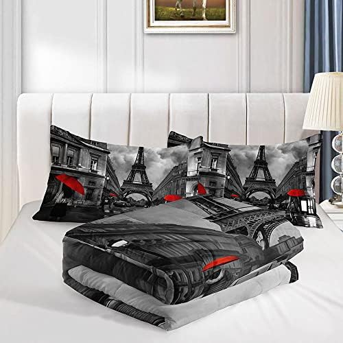Datura Home Paris Street Scenery Comforter Set for Kids 1