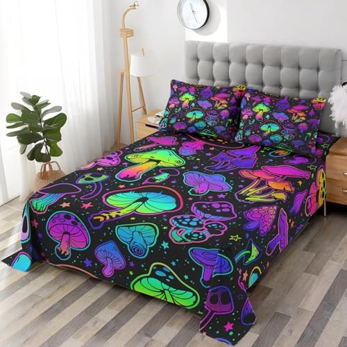 WeCozy Queen Size 4 Pcs Sheet Set with 14 Deep Pocket