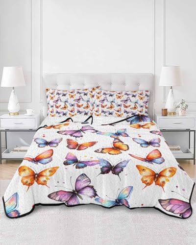 TocaHome Summer Quilt Twin XL 68x98 Inch Comforter Set with 2 Pillowcases