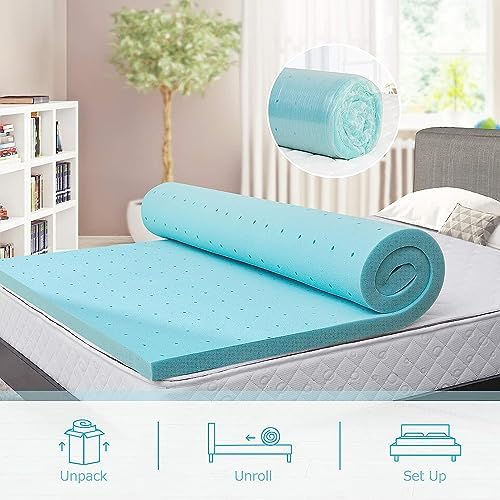 BedsPick 3 Inch Twin XL Memory Foam Mattress Topper