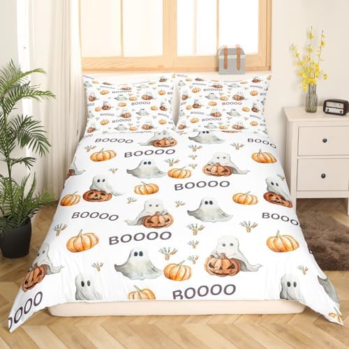 Manfei Halloween Kids Duvet Cover Set Twin Size 1