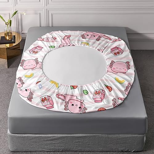 QOOMO Axolotl Themed Kids Bedding Set
