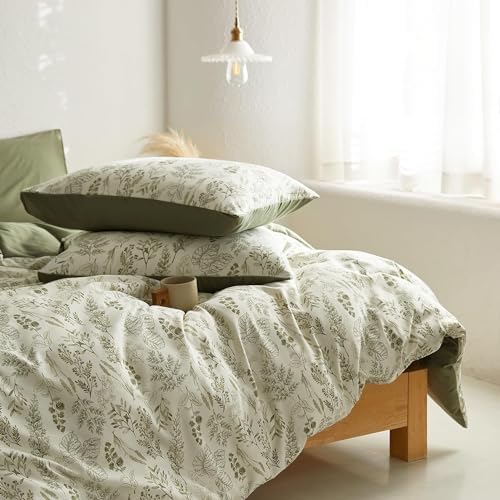 Bildenly Floral Duvet Cover Set King Size Reversible 1