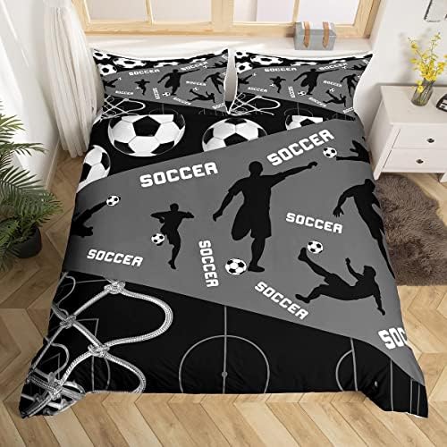 Erosebridal Soccer Duvet Cover Set for Boys Teens