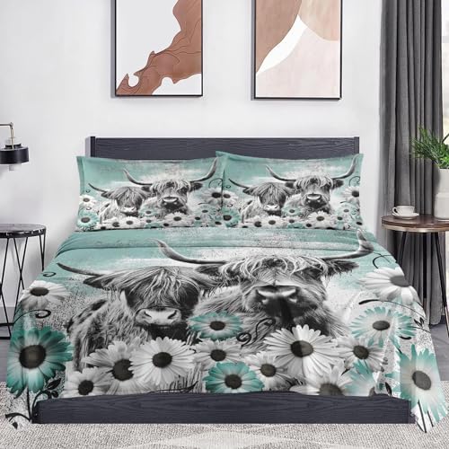 WeCozy 4-Piece Full Size Bed Sheet Set with Pillowcases 1