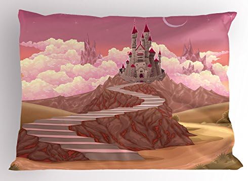 Ambesonne Tale Pillow Sham with Hill Sunset Art Print