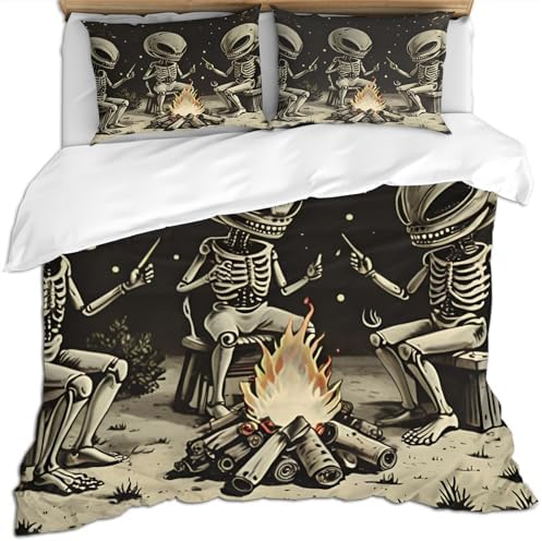 Alien Starry Sky Duvet Cover Set for Kids and Adults