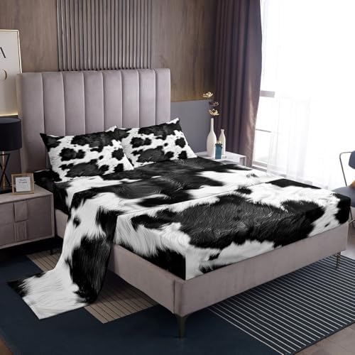 Feelyou Cow Fur Sheet Set for Kids