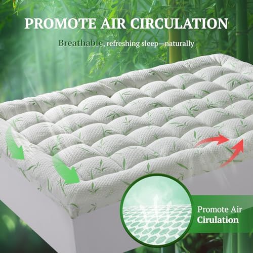 LIANLAM Bambu Mattress Topper King 5 78x80