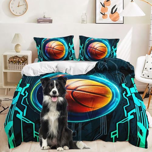 GAWEKIQE Boys Basketball Duvet Cover Set 1