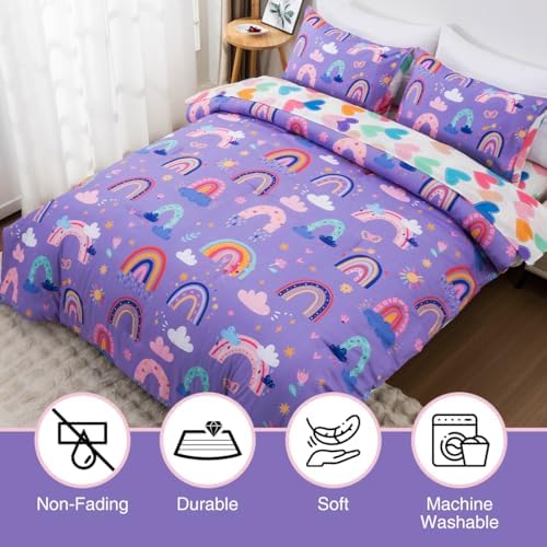 Holawakaka Boho Rainbow Comforter Set with Sheets 1