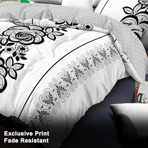 4 Piece Soft All-Season Duvet Cover Set In A Bag