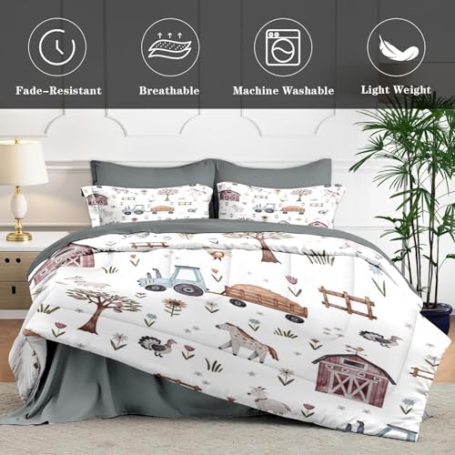 WeCozy 7 Pcs Comforter Set with 2 Pillowcases 2 Shams