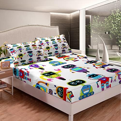Erosebridal Kids Robot Space Bedding Set