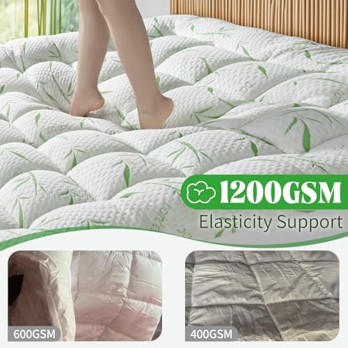 LIANLAM Bambu Mattress Topper King 5 78x80