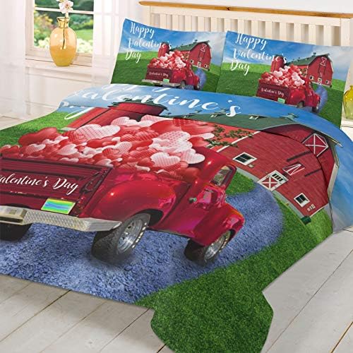 Valentine Duvet Cover Set 3PCS California King Size
