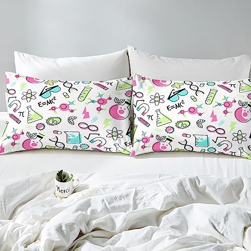 Erosebridal Science Theme Twin Fitted Sheet Set