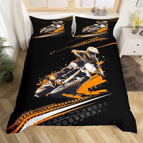Feelyou Motorbike Duvet Cover Set Full Size