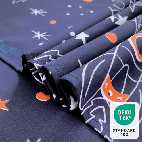 Homilay Space Rocket Kids Sheets Set 4 Piece
