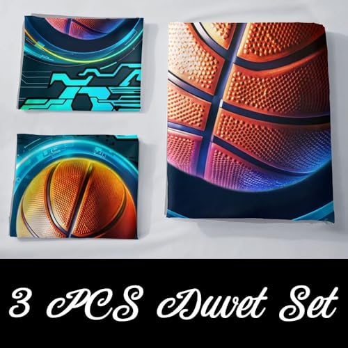 GAWEKIQE Boys Basketball Duvet Cover Set 1