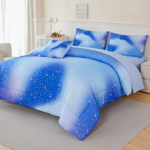 URBONUR Gradient Glitter Comforter Set for Kids