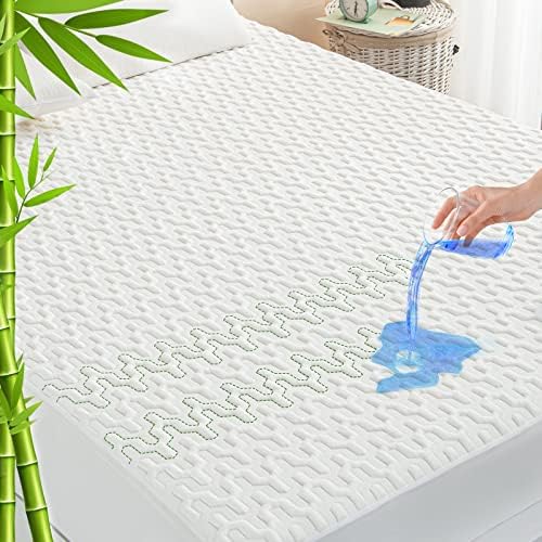 GRT Waterproof Mattress Protector with Cooling Rayon Bamboo Fabric