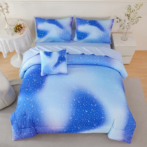URBONUR Gradient Glitter Comforter Set for Kids