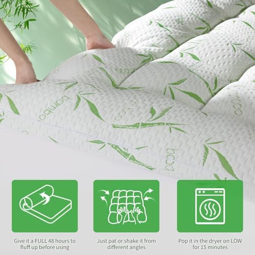 LIANLAM Bambu Mattress Topper King 5 78x80