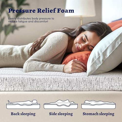 Subrtex 4 Inch Cooling Mattress Topper King Size