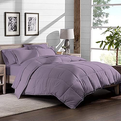 Bare Home Twin XL Sheet Set with Comforter - Lavender
