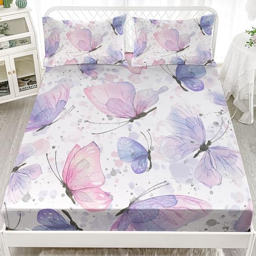 Butterfly Sheets Set 4Pcs for Kids