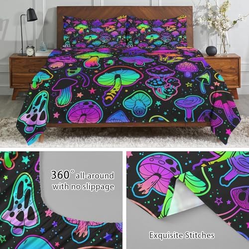 WeCozy Queen Size 4 Pcs Sheet Set with 14 Deep Pocket