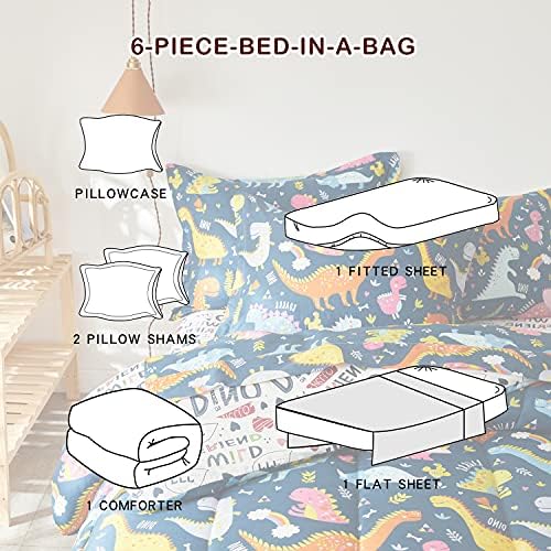 Joyreap 6 Piece Twin Size Bed In A Bag Set