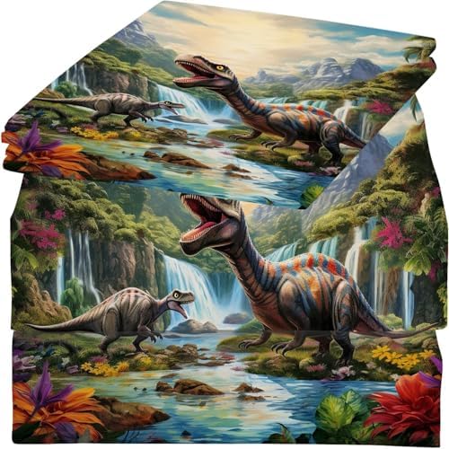 VTKON Dinosaur Bed Sheets Full Set for Kids