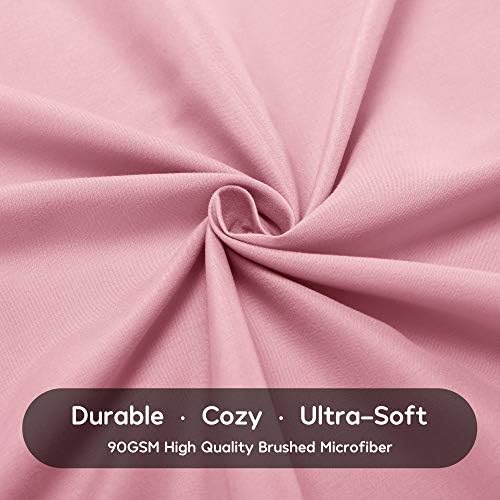 SLEEP ZONE Kids Queen Bed Sheet Set 4-Piece - Ballet Pink