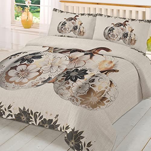 LooPoP California King Duvet Cover Set with Pillow Cases and Zipper Closure