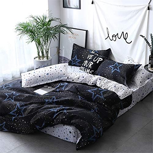 Starry Night Kids Duvet Cover Set Twin 3Pcs