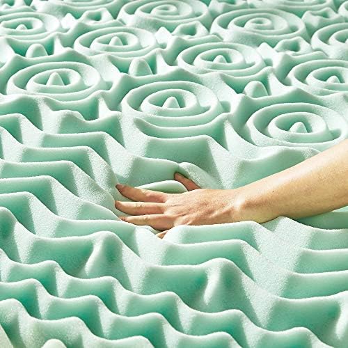 Mellow 15 Inch 5-Zone Memory Foam Mattress Topper Full