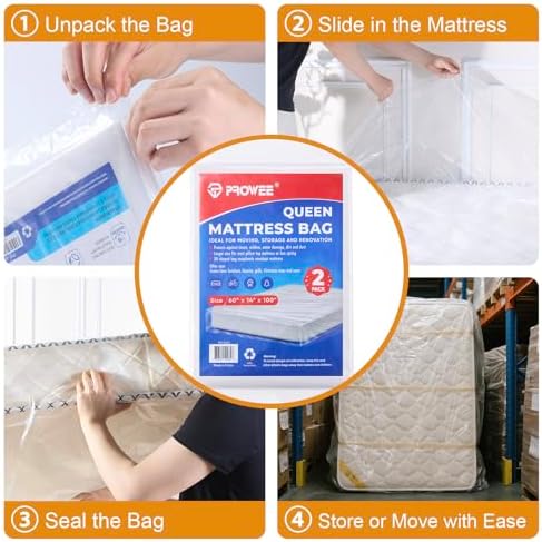 PROWEE 2 Pack Full Size Mattress Encasement