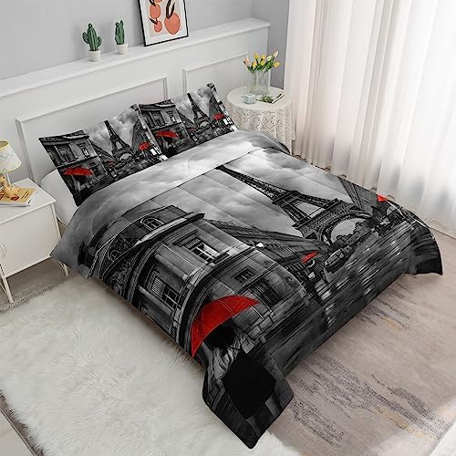 Datura Home Paris Street Scenery Comforter Set for Kids 1