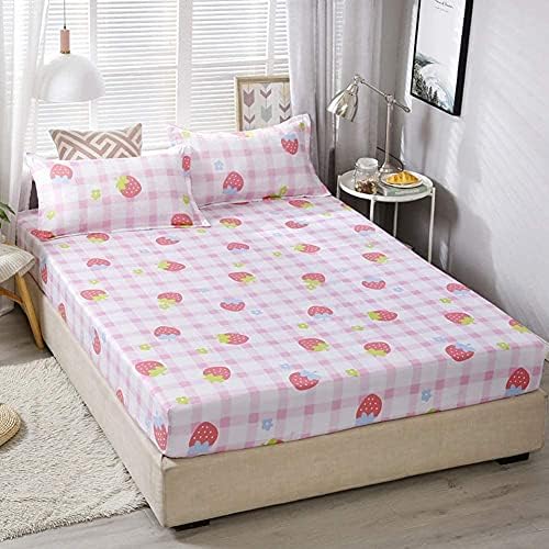 Feelyou Girls Strawberry Bed Sheet Set Twin Full Queen